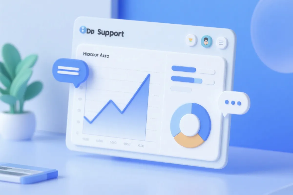 客服与数据支持示意图